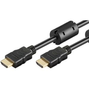 Goobay HDMI / HDMI kabel, z Ethernet, črn, 1,5 m