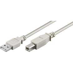 Goobay USB 2.0 (tip A) / USB (tip B) kabel, siv