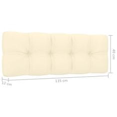 Vidaxl Vrtna kotna klop in blazine 239 cm impregnirana borovina