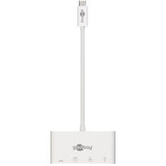 Goobay USB-C / 3x USB + HDMI + Ethernet multi-adapter, bel