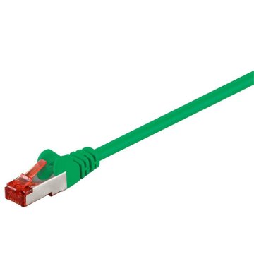 Goobay S / FTP (PiMF) CAT 6 patch kabel, mrežni, povezovalni, zelen, 2 m