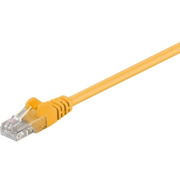 Goobay U / UTP CAT 5e patch kabel, mrežni, povezovalni, rumen, 5 m