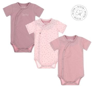 Dirkje WDB0701 dekliški bodi na preklop, 3 kosi