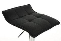 BHM Germany Barski stoli Madison (SET 2 kosa), tekstil, črna