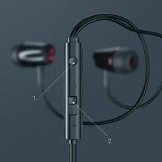 Joyroom In-ear Wired Control slušalke 3.5mm, črna