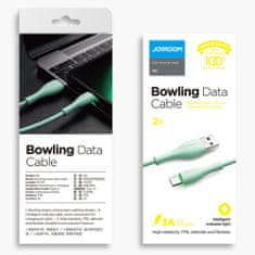 Joyroom Bowling Data kabel USB / USB-C 3A 1m, bela