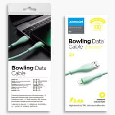 Joyroom Bowling Data kabel USB / Lightning 2.4A 1m, bela
