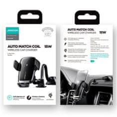 Joyroom Auto Match Arm avtomobilsko držalo, Qi polnilna 15W, črna