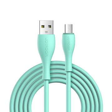 Joyroom Bowling Data kabel USB / Micro USB 2.4A 1m, zelena