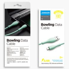 Joyroom Bowling Data kabel USB / Micro USB 2.4A 1m, bela