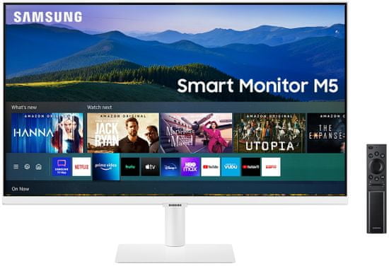 Samsung S27AM501 Smart M5 monitor, 68,6 cm, VA, Full HD, WiFi, bel (LS27AM501NUXEN)