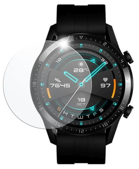 FIXED zaščitno steklo za pametno uro Huawei Watch GT 2 (46 mm), 2 kosa, prosojno (FIXGW-711)