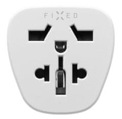 FIXED EU adapter za povezavo UK, US, AUS napajalnikov za EU vtičnice (FIXCT-EU), bel