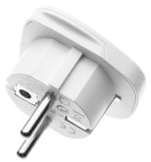 FIXED EU adapter za povezavo UK, US, AUS napajalnikov za EU vtičnice (FIXCT-EU), bel