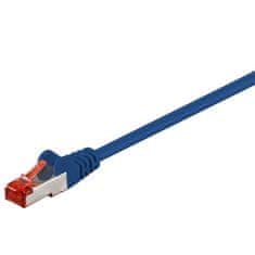 Goobay S/FTP (PiMF) CAT 6 patch mrežni povezovalni kabel, 3 m, moder