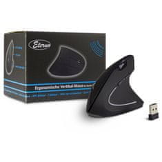 Inter-tech Eterno KM-206R USB brezžična miška za desničarje, vertikalna