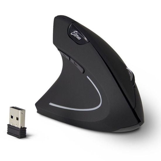 Inter-tech Eterno KM-206L USB brezžična miška, za levičarje, vertikalna
