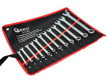 GEKO Set 12 ključev 6-22mm pod kotom 15 ° v priročni torbici