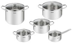 Tefal Cook Eat 10-delni set posode, nerjavno jeklo (B921SA55)
