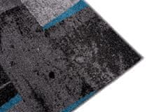 Chemex Preproga Jawa Moderna Debela Barvita J382A Anthratice Antracit Modra Siva Črna 80x150 cm