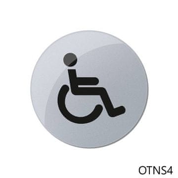 neonart Stenske info označbe / črne - invalidi