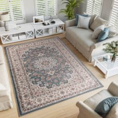Chemex Preproga Colorado Trendi Perzijski Stil K466A Bil Bež Kremna Modra Siva 60x100 cm