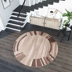 Chemex Preproga Sari Kolo Moderno S Skandinavskimi Vzorci 3443A Bež 100x100 cm