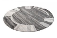 Chemex Preproga Sari Kolo Moderno S Skandinavskimi Vzorci 3443A Črna 150x150 cm