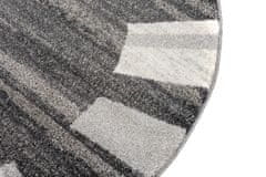 Chemex Preproga Sari Kolo Moderno S Skandinavskimi Vzorci 3443A Črna 150x150 cm