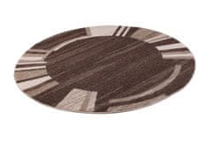 Chemex Preproga Sari Kolo Moderno S Skandinavskimi Vzorci 3443A Rjava 150x150 cm