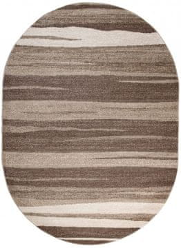 Chemex Preproga Sari Ovalni Moderno S Skandinavskimi Vzorci 3437A Bež