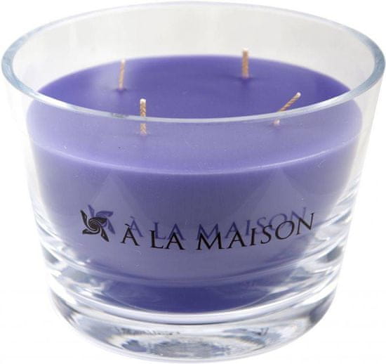 A La Maison Dišeča sveča v VIJOLIČNEM steklu gori 70 ur