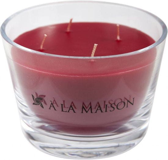 A La Maison Dišeča sveča v RDEČEM steklu gori 70 ur