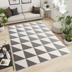 Chemex Preproga Maroko Moderna Modna Mladinska T421B Mar Kremna Siva 120x170 cm