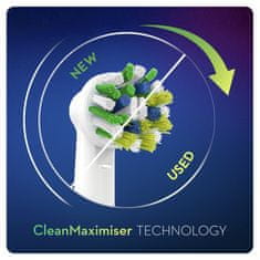 CrossAction glava ščetke s tehnologijo CleanMaximiser, pakiranje s 4 kosi