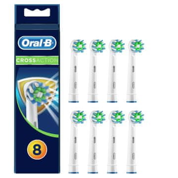 Oral-B CrossAction glava ščetke s tehnologijo CleanMaximiser, 8 kosov