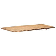 Vidaxl Mizna plošča trden akacijev les 120x(50-60)x2,5 cm