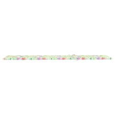 Vidaxl Blazina za ležalnik vzorec listja 200x50x4 cm blago