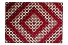 Chemex Tango Preproga Debela Mehka Moderna H017A Bou Bež Bordo Kremna Rdeča 60x100 cm