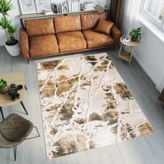 Chemex Tango Preproga Debela Mehka Moderna 70914/24326 Bež Kremna Rjava 60x110 cm