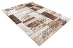 Chemex Tango Preproga Debela Mehka Moderna L831A Bone Bou Bež Kremna Rjava 60x100 cm