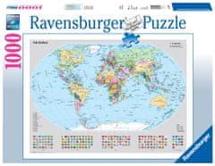 Ravensburger sestavljanka Zemljevid sveta, 1000 delov