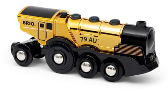 Brio WORLD 33630 Ogromna akcijska lokomotiva, zlata