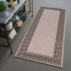 Chemex Preproga Floorlux Sidewalk String Stylish Fashion String 20014 Srebrna Črna 60x200 cm