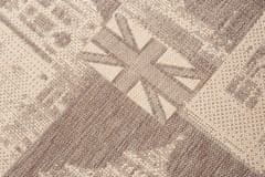 Chemex Preproga Floorlux Sidewalk String Stylish Fashion String 20347 Kremna Rjava 60x200 cm