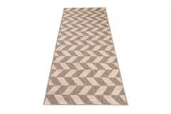 Chemex Preproga Floorlux Sidewalk String Stylish Fashion String 20383 Kremna Rjava 60x200 cm