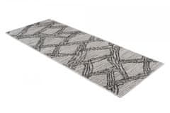 Chemex Preproga Floorlux Sidewalk String Stylish Fashion String 20388 Srebrna Črna 60x200 cm