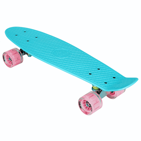 Enero Pennyboard deska 56 cm z LED kolesi, AZURE QUEEN S-129