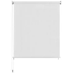 Vidaxl Zunanje rolo senčilo belo 60x140 cm HDPE