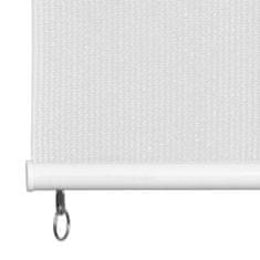 Vidaxl Zunanje rolo senčilo belo 60x140 cm HDPE